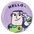 Cartoon simple round door mat